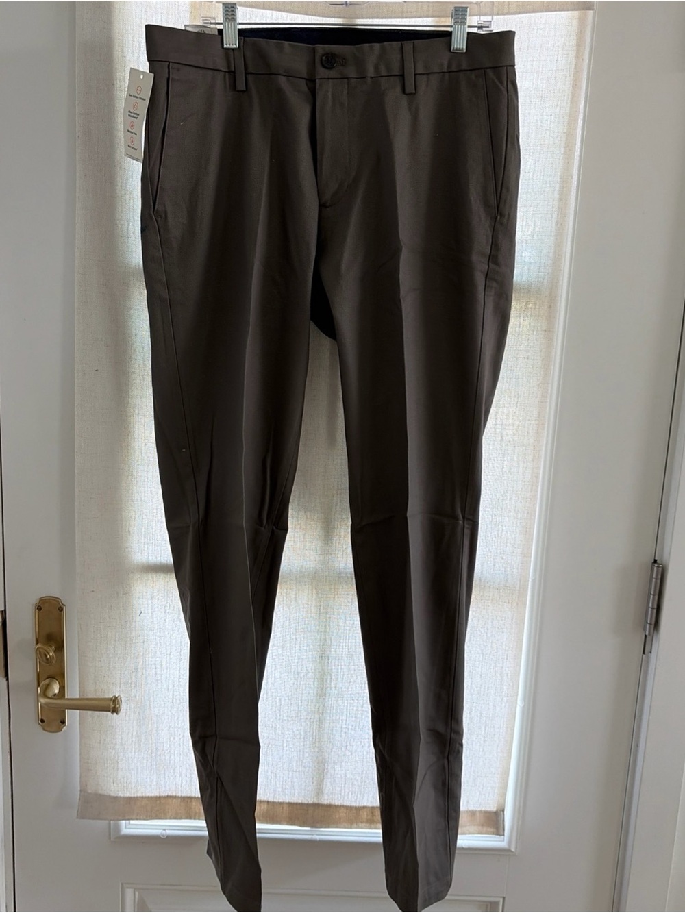 Dockers Men's Khaki  Stretch Performance Pants 34x34 lux cotton
